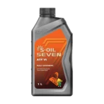 S-OIL-SEVEN-ATF-VI-1L زيت فتيس أوتوماتيك إس أويل سفن الجيل السادس تخليقي بالكامل عبوة 1 لتر لعلب السرعات 6 و7 و8 سرعات